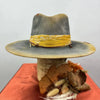 Ethnic style hats with worn out woven straps, pure wool felt hats, outdoor fashionable wool hats