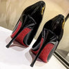 New Pointed Toe High Heels Women 2024 New Sole Pumps Red Bottom High Heels Plus Size Women Wedding Shoes Bride Platform Heels