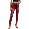 New Women PU Leather Pants Black Sexy Stretch Bodycon Trousers Women High Waist Long Casual Pencil Pants Plus Size XS-4XL