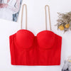 Women Tank Tops Sexy Sequined Diamond Bra Woman Clothes Push Up Bustier Club y2k Crop Top Party Ladies Corset Blusas Ropa Mujer