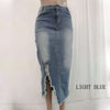 Denim Skirt for women Summer New Fashion Mid Calf Casual Large Size 5XL Loose Wild Bag Hip Women High Waist Slim Hip