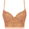 Women Tank Tops Sexy Sequined Diamond Bra Woman Clothes Push Up Bustier Club y2k Crop Top Party Ladies Corset Blusas Ropa Mujer