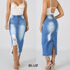 Denim Skirt for women Summer New Fashion Mid Calf Casual Large Size 5XL Loose Wild Bag Hip Women High Waist Slim Hip