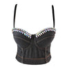 Women Tank Tops Sexy Sequined Diamond Bra Woman Clothes Push Up Bustier Club y2k Crop Top Party Ladies Corset Blusas Ropa Mujer