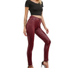 New Women PU Leather Pants Black Sexy Stretch Bodycon Trousers Women High Waist Long Casual Pencil Pants Plus Size XS-4XL