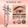 Waterproof Matte Eyebrow Pen Makeup Double Head Lasting Brown Non-Smudged Eye Brow Pencil Tint with Brush Cosmetics