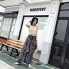 Crop Tops Retro Wild Hollow Perspective Tassel Sexy Spaghetti Strap Tanke Top Women Built In Bra New Back Lace Halter Neck