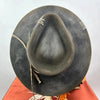 Ethnic style hats with worn out woven straps, pure wool felt hats, outdoor fashionable wool hats