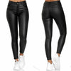 New Women PU Leather Pants Black Sexy Stretch Bodycon Trousers Women High Waist Long Casual Pencil Pants Plus Size XS-4XL