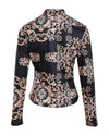 Tops Women 2023 Trendy Fashion Spring New Floral Ombre Print Long Sleeve Button Down Casual Daily Shirt All-Match
