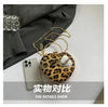 Ladies Famous Brand Evening Clutch Bag Heart Shape PU Patent Leather Leopard Print Luxury Phone Shoulder Handbag Women Wrist Bag