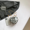 Ladies Famous Brand Evening Clutch Bag Heart Shape PU Patent Leather Leopard Print Luxury Phone Shoulder Handbag Women Wrist Bag