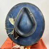 Ethnic style hats with worn out woven straps, pure wool felt hats, outdoor fashionable wool hats