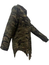 Shirt Coats Women Full Sleeve Tops Jackets Camouflage Casual Coat Turn Down Collar Single Breasted Y2k Streetwear Hole Jacket