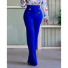 Summer Women High Waist Wide Leg Bootcut Pants Casual Female White Work Pants Office Business Long Trousers Clothing Korean