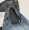 Fashionable denim casual shoulder bag, new trendy and specially designed trendy underarm bag, women's daily shopping bag