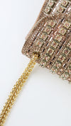 Vibrant Rhinestone Clutch Bag - Luxurious Chain Shoulder Bag with Dazzling Shiny Finish and Exquisite Glittering Details - Perfect for Stylish Women, Ideal for Glamorous Parties, Formal Prom Events, Elegant Banquets, and Even