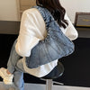 Fashionable denim casual shoulder bag, new trendy and specially designed trendy underarm bag, women's daily shopping bag