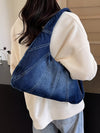 Fashionable denim casual shoulder bag, new trendy and specially designed trendy underarm bag, women's daily shopping bag