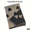 Winter Double-sided Imitation Cashmere Scarf Women Korean Version Versatile Love Plaid Multi-functional Thermal Shawl Dual-use